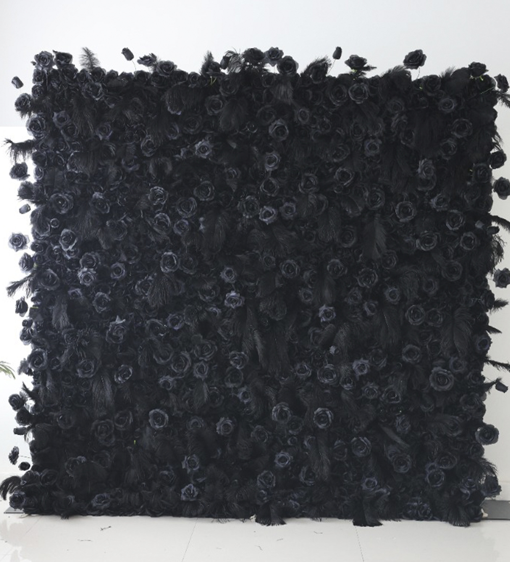 Black flower wall atlanta