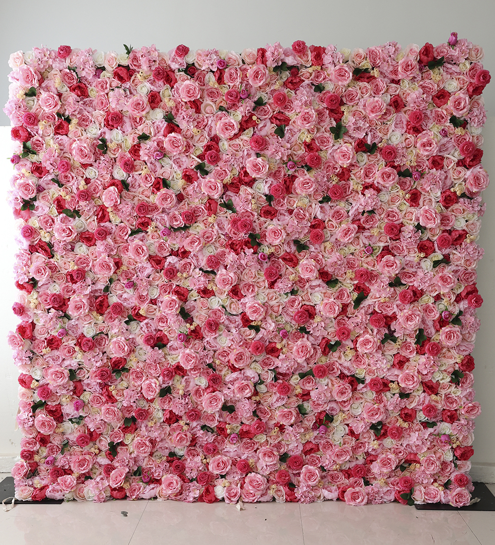 Pink floral backdrop rental