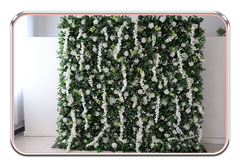 wedding flower wall rental